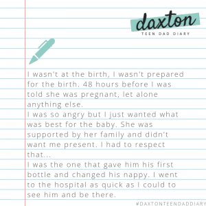 Read Daxton's diary on insta @pregnancymatters